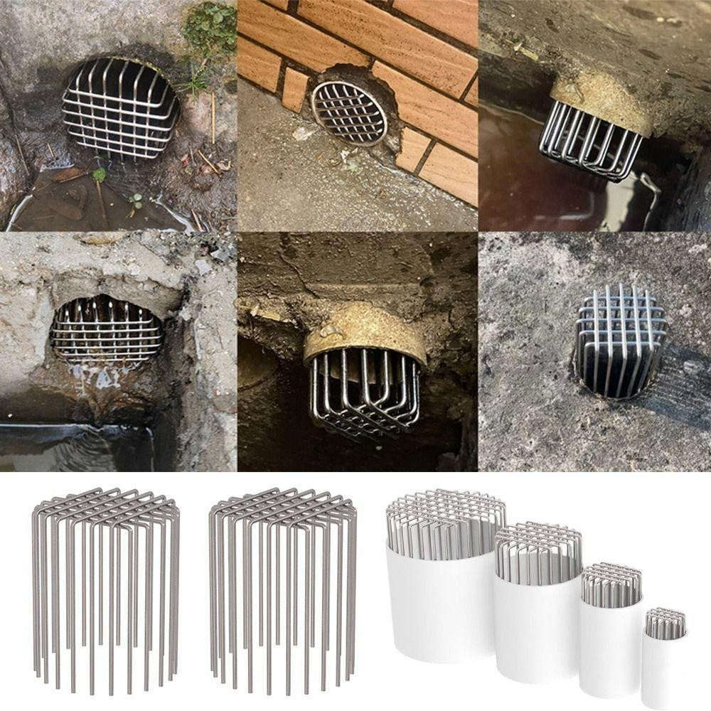 Lưới chắn inox 201 chống tắc cho miệng ống thoát nước chống mùi hôi Lọc rác،Đa kích cỡ، Bảo vệ ống xả thải