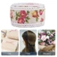 SMILE DIY Ren Ruy Băng, Ruy Băng Bố In Hình Hoa Đỏ, Ruy Băng 5 Mét Ren Viền Phong Cách Mộc Mạc Dây Đay Dây Đeo Đồ Trang Trí Giáng Sinh