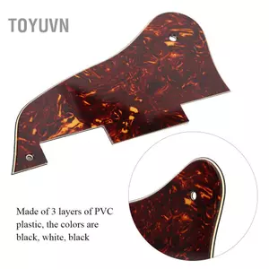 Toyuvn Toyuvn Mingzhe Đàn Guitar Pickguard Ban Bảo Vệ Phụ Kiện Nhạc Cụ Cho ES335 Đỏ 180X80 Mm 2.7 Mm