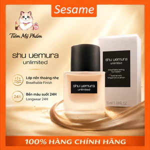 Shu Uemura Unlimited Breathable Lasting Foundation Kem Nền Kiềm Dầu, Lâu Trôi 30ml