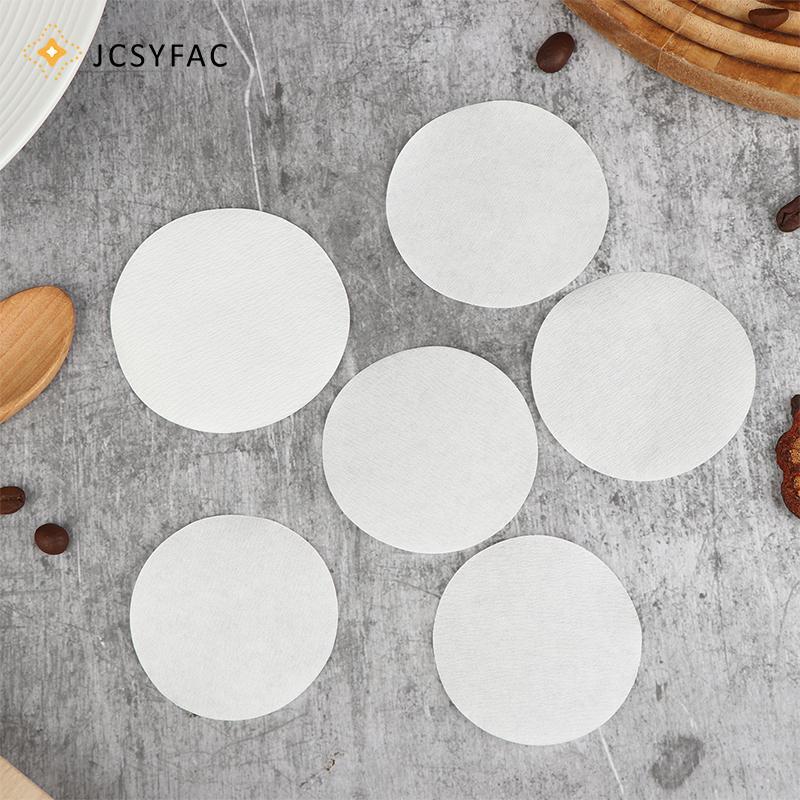 JCSYFAC 100 Chiếc Giấy Lọc Cà Phê Bộ Lọc Giấy Espresso 54 / 56 / 60 / 62 / 64 / 68MM Màn Hình Pu Cho Portafilter Máy Dụng Cụ Mới