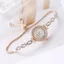 Đồng Hồ Sinh Viên Kẻ Sọc Kim Cương Lớn Phong Cách Preppy Mặt Số Sang Trọng Trang Trí Lười Kéo Vòng Tay Đồng Hồ 26.5.15
