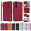 Dành Cho Samsung Galaxy A05 A05S A15 A25 A35 A55 M14 M54 M34 M15 M55 M35 C55 F15 F34 F54 5G / 4G Sang Trọng Dây Kéo Ví Da Pu Khe Cắm Thẻ Flip Case
