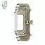 1 Chiếc Vuông Bóng Bạc Cơ Bản Ví Kim Loại Khung Kiss Clasp Lo DIY Túi Phụ Kiện