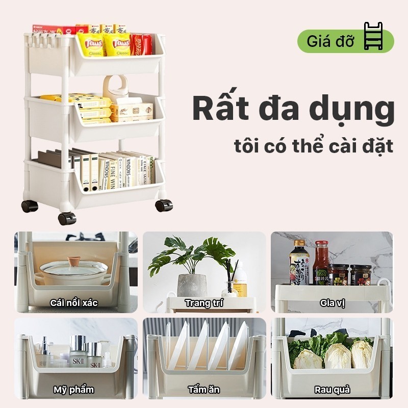 Kệ 5 Tầng Đa Dụng – Đựng Sách, Đồ Chơi, Mỹ Phẩm Ngăn Nắp
