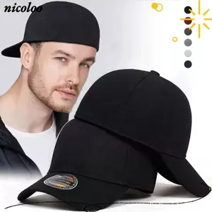 Mũ bóng chày NICOLOO, Mũ Snapback thoáng khí màu trơn, Mũ chống nắng nhiều màu có thể điều chỉnh chất lượng cao ngoài trời