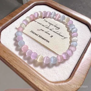 Vòng tay đính cườm Opal đầy màu sắc, Vòng tay khí chất ngọt ngào tươi mát, Vòng tay phù hợp cho bé gái