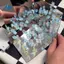 DIY Tulips Gương Cube Đèn Ngủ Phòng Trang Trí Trang Trí Chất Liệu Thủ Công Gói Trang Trí Bàn Làm Việc C