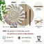 HELLOYOUNG Vintage Shell Gỗ Nghệ Thuật Treo Tường, Xoắn Ốc Mẹ Ngọc Trai Trang Trí, Handmade Tròn Nhà Quà Tặng
