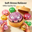 8.5cm Hạt Lấp Lánh Đầy buni Squishy Đồ Chơi Với Thực Tế Mini Hấp Hộp Mềm Co Giãn Giảm Căng Thẳng Fidget Đồ Chơi Cho Trẻ Em Người Lớn 1-4 s Màu Ngẫu Nhiên
