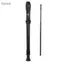 Toyuvn Fesjoy Soprano ABS Phong Cách Đức Nhạc Cụ Ghi Âm Cho Trẻ Em Dễ Dàng Bấm Ngón Lý Tưởng Hiện Tại Trẻ Em Màu Đen