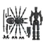 < Pluscloth > Nhân vật hành động Robot nhện có khớp di động Đồ chơi mô hình khớp nối in 3d Tượng sưu tập để trang trí gia đình và văn phòng Quà tặng cho trẻ em và người hâm mộ sưu tập