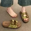 Dép Birkenstock Đế Dày Mặc Ngoài 2025 Siêu Nóng Với Váy Đế Mềm Dép Đi Biển Nhẹ Sang Trọng Dép 5.20