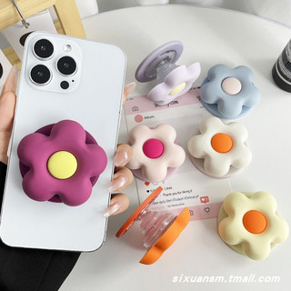 INS PHONG CÁCH ĐƠN GIẢN Màu MACARON rắn 3D HOA Phim hoạt hình MAGNETIC hút SAC giá đỡ điện thoại di động