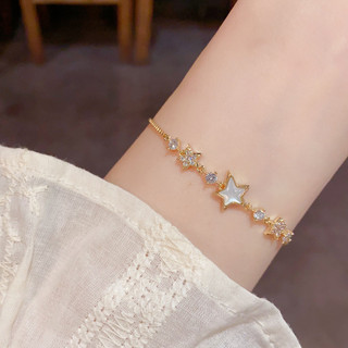 Vòng tay thời trang với ngôi sao năm cánh zircon micro sang trọng