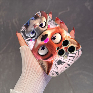 Ốp điện thoại hình cặp đôi Judy Nick dễ thương Zootopia 2 cho IPhone 17 16 15 14 13 12 11 16e Air Pro Max 6 6s 7 8 + Plus 17promax 16pro 15promax Cover NYK