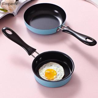Chảo Chiên EGN Thép Không Gỉ Ngăn Dính Nồi Cảm Ứng Tròn Ăn Sáng Chảo Trứng Chiên Nhỏ Có Tay Cầm Dài Tiện Ích Nhà Bếp N
