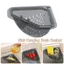 Giỏ thoát nước bồn rửa EDIWANY, Bộ lọc bồn rửa nhà bếp tam giác chống rò rỉ riêng biệt, Bộ lọc từ tính bền bỉ Nhanh chóng có thể tháo rời Nắp đáy có thể mở được Hộp đựng rác bồn rửa