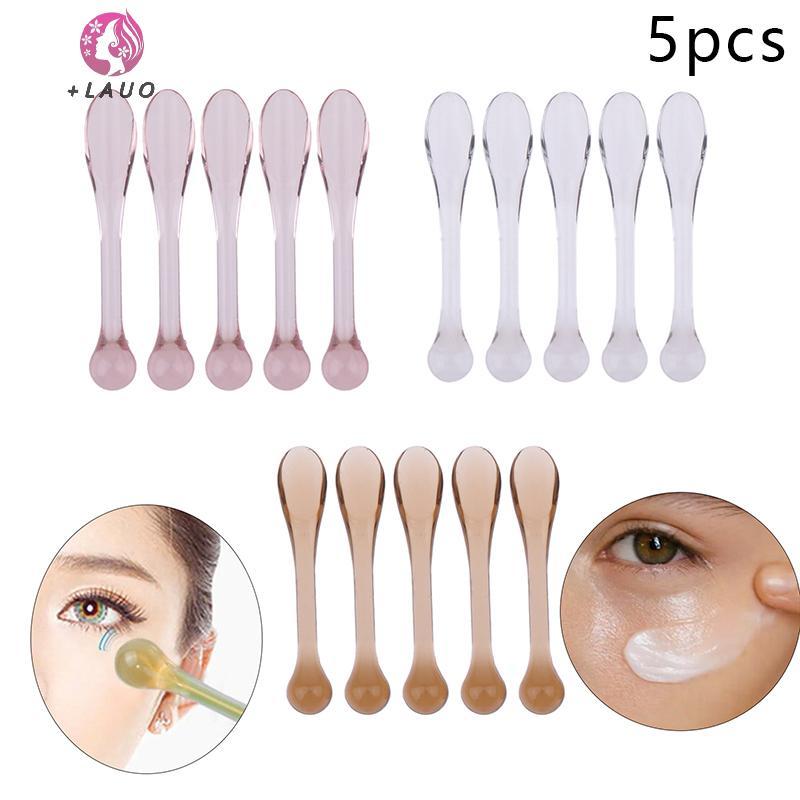Springevenstar 5 Chiếc Thìa Mỹ Phẩm Nhựa Muỗng Kem Dưỡng Mắt Chống Nhăn Mắt Máy Mát Xa Dính Mặt nạ Thìa Dụng Cụ Chăm Sóc Da Springevenstar