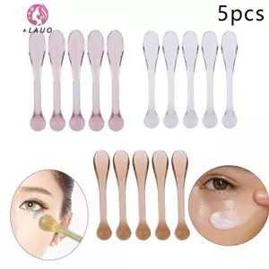 Springevenstar 5 Chiếc Thìa Mỹ Phẩm Nhựa Muỗng Kem Dưỡng Mắt Chống Nhăn Mắt Máy Mát Xa Dính Mặt nạ Thìa Dụng Cụ Chăm Sóc Da Springevenstar