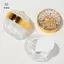 1 chiếc Lọ kem mặt thủy tinh 50g sang trọng có nắp Hộp đựng mỹ phẩm Acrylic cho lọ kem dưỡng da Chai dưỡng da du lịch [Mina]