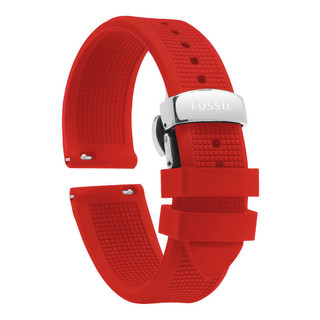 Dây đeo đồng hồ silicon mềm Fossil 14-24mm Fossil FS5237 / FS5132 / FS5241 - Dây đeo thay thế chống nước có khóa bướm cho nam và nữ (Nhiều kích cỡ)