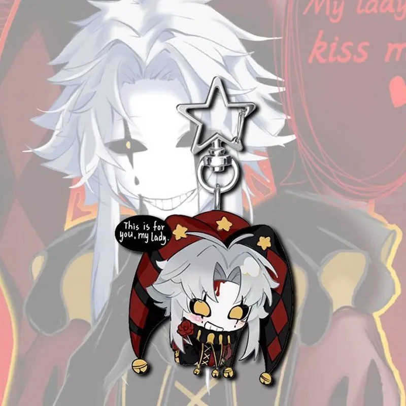 Trò Chơi Freak Circus Pierrot Ngôi Sao Ngoại Vi Móc Khóa Hoạt Hình Anime Schoolbag Ba Lô Mặt Dây Chuyền Trang Trí Quà Tặng