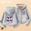 Áo Hoodie nữ Kuromi Zip Áo khoác có mũ trùm đầu hoạt hình hợp thời trang Nhẹ thoải mái Phong cách hàng ngày