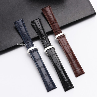 19 / 20 / 21 / 22mm Dây đeo đồng hồ bằng da bò chính hãng cổ điển cho OMEGA Seamaster 150mm 300mm De Ville Speedmaster Moon Planet Series Dây đeo đồng hồ dành cho nam Vòng tay nữ