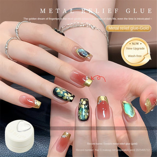 ANNIES Kim Loại Dập Nổi Gel Không Rửa Retro Phong Cách Trung Hoa Định Hình Chất Liệu Quang Trị Liệu Keo Nghệ Thuật Cho Tiệm