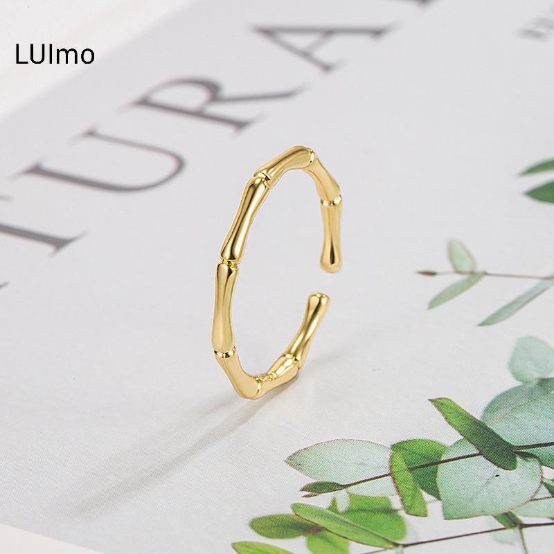 Nhẫn Tre Tối Giản Có Thể Điều Chỉnh, Phù Hợp Với Xu Hướng Thời Trang Hiện Đại, Phụ Kiện Quà Tặng Sang Trọng