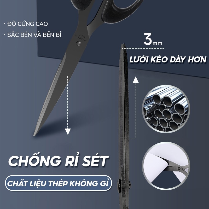 Kéo Đa Năng Chất Lượng Cao – Thiết Kế Nhỏ Gọn, Lưỡi Inox Bền Bỉ, Dễ Dàng Cắt Chỉ May Câu Đài, Cắt Vải Và Giấy