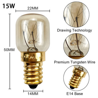 Bóng đèn Halogen SMVP AC 220-240V E14 chịu nhiệt 300°C 15W 25W ánh sáng ấm 3000K