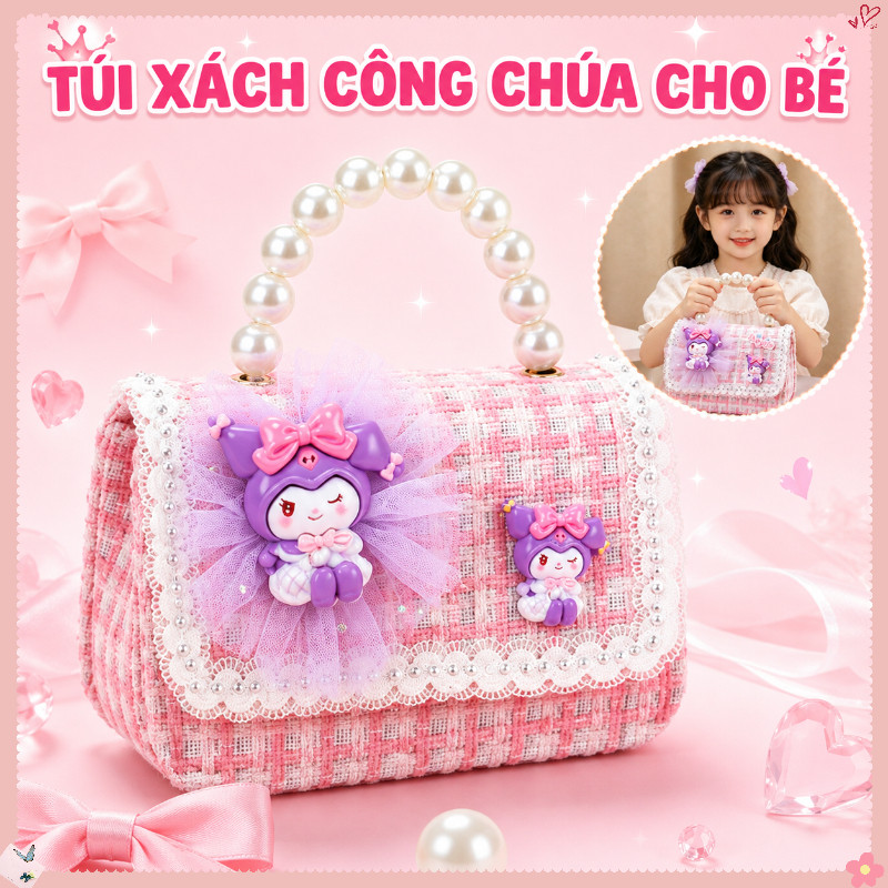 Túi Xách Công Chúa Cho Bé – Chất Liệu Len Cao Cấp, Thiết Kế Thanh Lịch, Phù Hợp Làm Quà Sinh Nhật Và Quà Mùa Tựu Trường