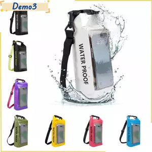 Túi chống nước bơi lội 2L, Túi nhựa PVC Clip ngoài trời, Túi điện thoại di động 2 trong 1 trên bãi biển