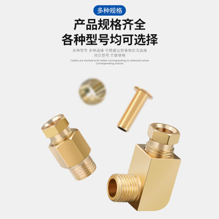 Ống Dầu Đầu Đặt Hàng Dầu Đồng Thau Bên Trong Thẻ Kẹp Cứng Niêm Phong Vòng Meson Hoop Bushing 6 Mm Đầu Thẳng Khuỷu Tay XYM9