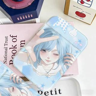 Gương gấp họa tiết cô gái anime, gương trang điểm xinh xắn