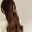 Thu Đông Sang Trọng Opal Lấy Kẹp Đầu Cá Mập Kẹp Hợp Kim Lớn Vừa Kim Loại Kẹp Mũ Đội Đầu Nữ