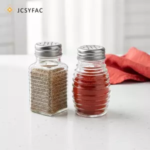 JCSYFAC Lọ Gia Vị Thủy Tinh Có Nắp 2 Chai Muối Tiêu Nhà Bếp Hộp Đựng Gia Vị Kín Hơi Bảo Quản Để Nấu Nướng Bánh Mới