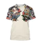 Mới Nhật Bản Samurai Hannya Oni Mặt nạ Rắn 3D In Áo Thun Unisex Tay Ngắn Tee Cho Nam Nữ