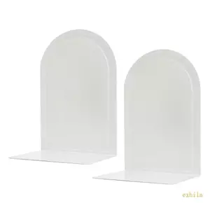 Exhila Hình Chữ L Bookends Giá đỡ sách Trang trí Bookends Bookends Book End Book Holders Kệ Nút chặn sách cho Thư viện Tắt