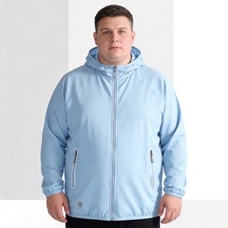 Plus Size Nam Có Mũ Trùm Đầu Làm Mát Quá Khổ Chống Nắng Áo Khoác Thể Thao Thoáng Khí