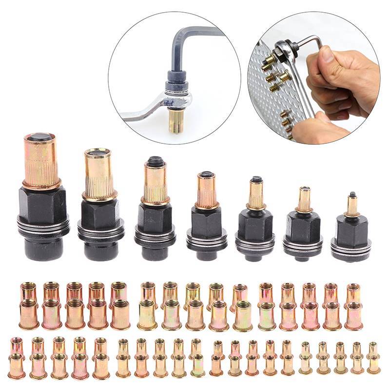 [modavietnamshop] 11 Cái / bộ M3 M4 M5 M6 M8 M10 M12 Dụng Cụ Chuyển Đổi Hạt Đinh Tán Bằng Tay Để Đổi Mới Gia Đình Và Sửa Chữa Tự Động Đẹp