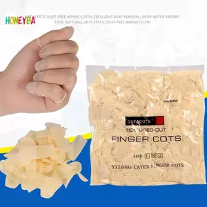 < Honeyba > 100 / 200 Chiếc Móng Tay Nghệ Thuật Bảo Vệ Ngón Tay Cao Su Chống Trơn Trượt Chống Tĩnh Điện Ngón Tay Cots Dùng Một Lần Cao Su Che Ngón Tay Dụng Cụ Móng Tay Nghệ Thuật Đẹp