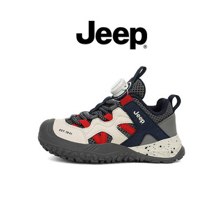 JEEP Phong Cách Mới Trẻ Em Đi Bộ Đường Dài Mùa Hè Lưới Thoáng Khí Bề Mặt Chống Trơn Trượt Bé Trai Đế Mềm Giày Ngoài Trời