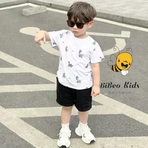 Bộ quần áo COTTON IN TRẦN ZEBRA CHO BÉ TRAI, Bộ quần áo đi học đi chơi cho bé