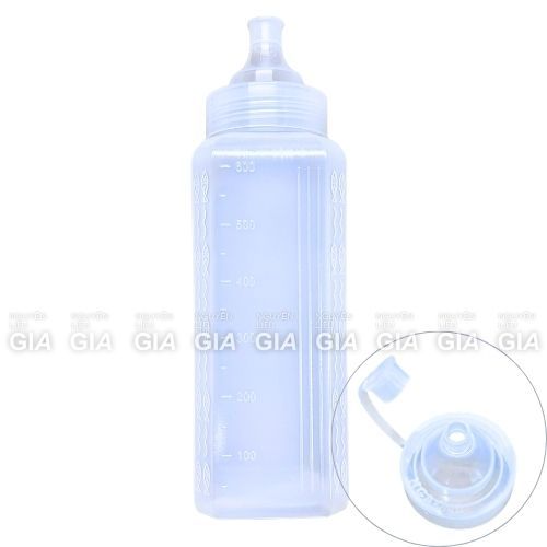[LỐC 5 BÌNH] Bình nhựa đựng sốt vuông, bình tương vuông