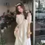 PANPIA- Đầm Maxi cổ điển mùa hè dành cho nữ Dây đeo chéo dài Camis giản dị Rỗng phong cách cho bữa tối bên bờ biển hoặc khu nghỉ mát Strolls