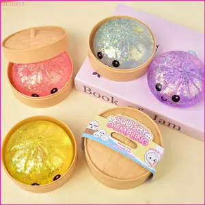 VIC Thu Nhỏ Trung Quốc Baozi Mô Phỏng Bóp Đồ Chơi Di Động Chống Căng Thẳng Tiện Ích Đồ Chơi Thực Tế Cho Công Việc Và Du Lịch