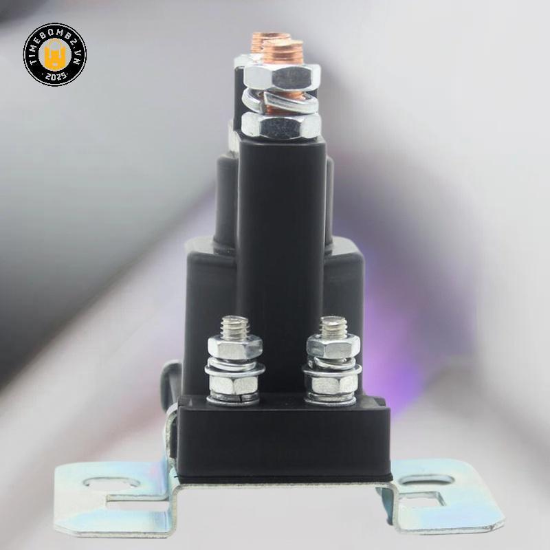 {TB & Bag} 1 Cái Rơle khởi động dòng điện cao 500A DC 12V SPST Auto Start Contactor Phụ kiện DIY Rơle dòng điện nặng.